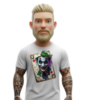 Λευκό T-shirt με εντυπωσιακό και παιχνιδιάρικο print “Smile”