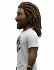 Λευκό T-shirt με minimal και μοντέρνο print “GROOVY SOUL” - Image 3