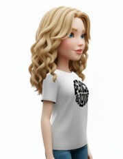 Peace and Love t-shirt Λευκό - Image 4
