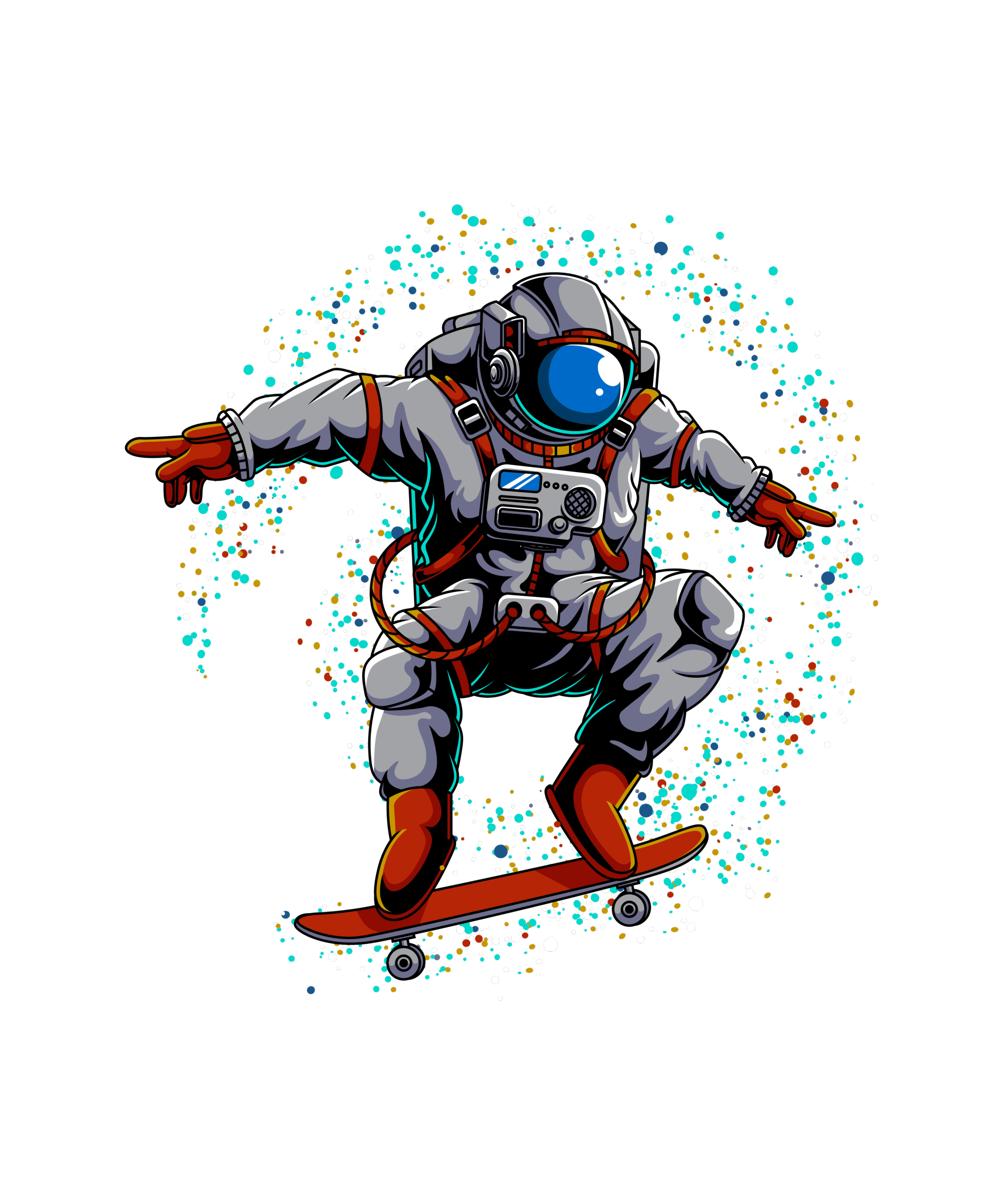 STREET(1385) Space Skateboard - Image 1